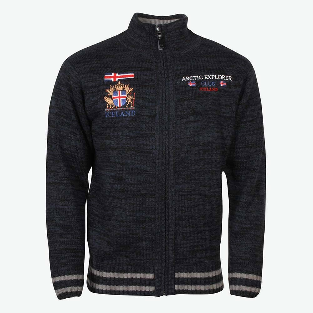 Pull à zip avec drapeau brodé Thor